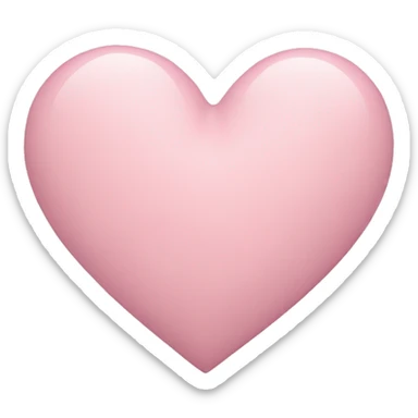 Pastel pink heart sticker