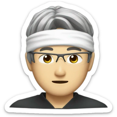 Satoru gojo with blindfold sticker