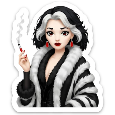 Cruella de vil whole body sticker