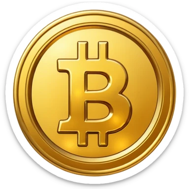 Creat a bitcoin emoji using official bitcoin logo  sticker