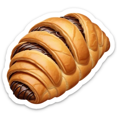 chocolate croissant sticker