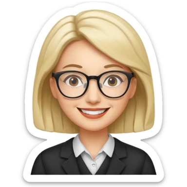 ahora el perfil de la misma profesora sticker