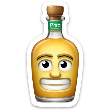 Patron tequila bottle sticker
