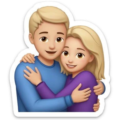 intimate moment between lovers sticker