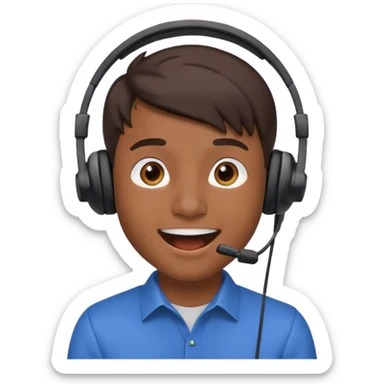 ISHOWSPEED as a YouTuber, animated young man with a streaming setup sticker