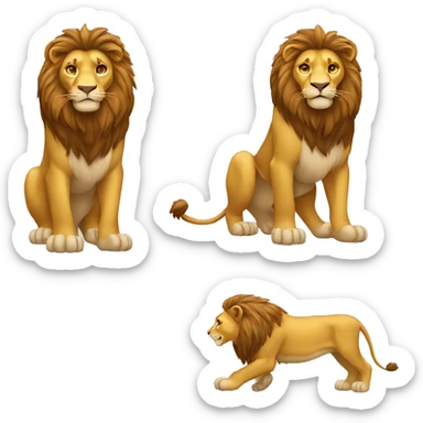 LION full body sticker