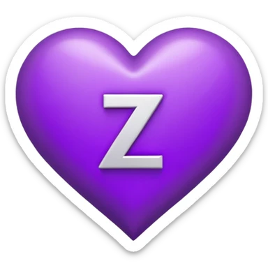 “Z” letter inside a Purple Heart sticker