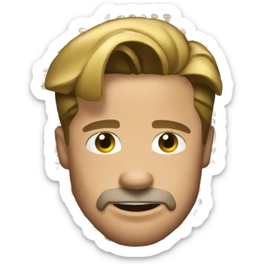 Emoticono Brad Pitt sticker