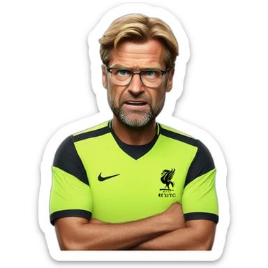 Angry Jurgen klopp sticker