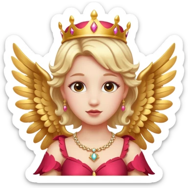Cupid queen sticker