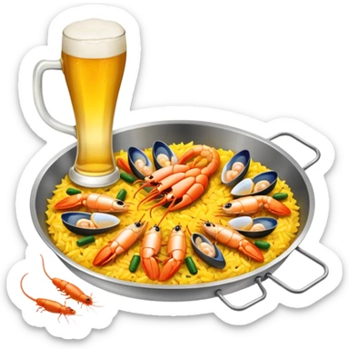 beer mouse trap paella sticker