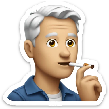 Scott cam smoking a cigarette sticker