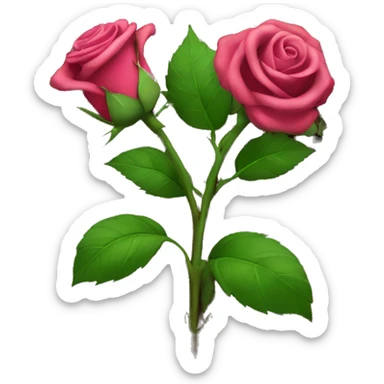 rose among manure  sticker