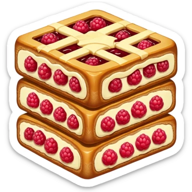 Raspberry Jam Center Bars sticker