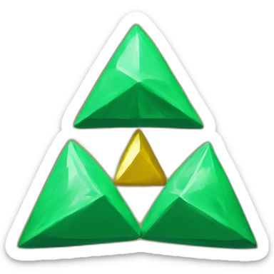 Zelda triforce symbol sticker