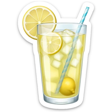 Lemonade with ice  sticker