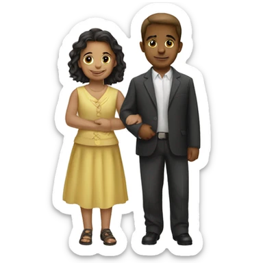 Hermano pequeño y hermana mayor sticker