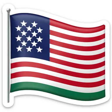 New England flag  sticker