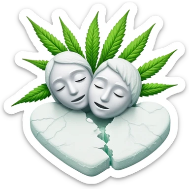 Marijuana embraces cocaine sticker