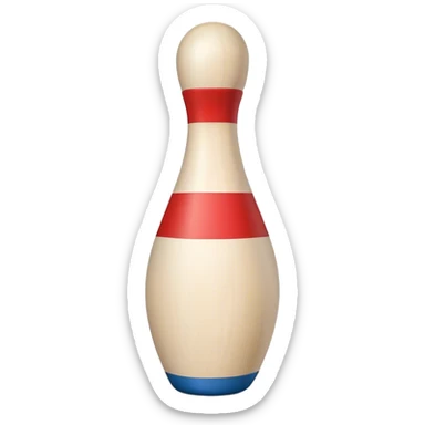 a bowling pin sticker