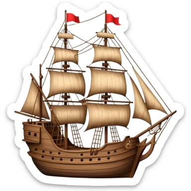 Santa Maria ship sticker