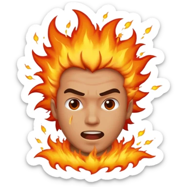 Exploding man sticker