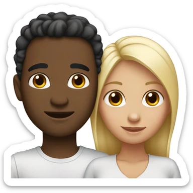 Interracial couples sticker