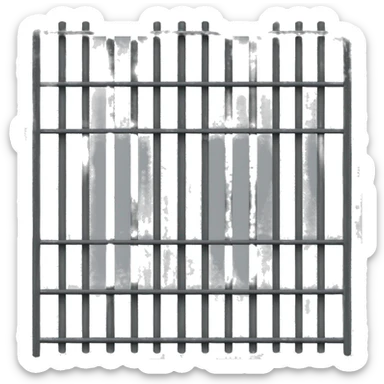 prison bars sticker