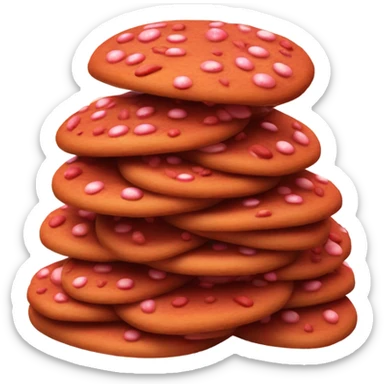 Red cookies  sticker