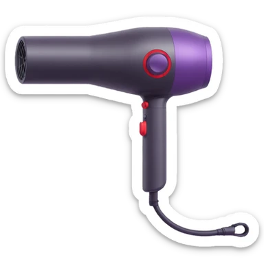 Dyson hair dryer in soft purple color sticker