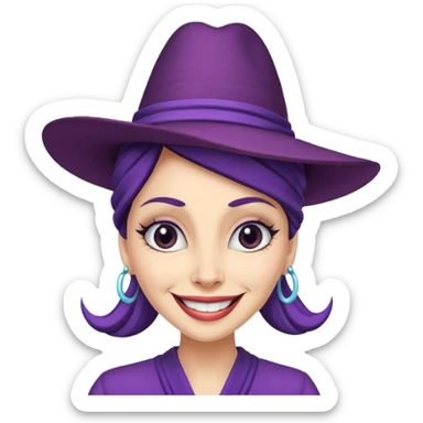 YZMA with her hat sticker