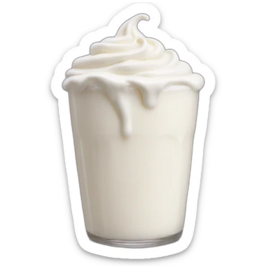 New York milkshake yogurt sticker