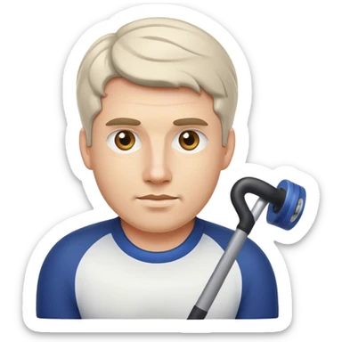 Crush me…man who plays curling sticker