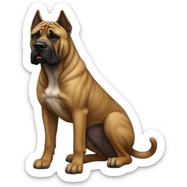 Presa Canario Dog Full Body sticker