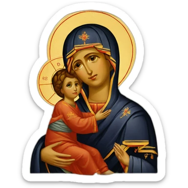 Orthodox Icon Theotokos sticker