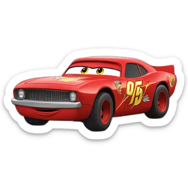 Flash Mcqueen qui mange  sticker