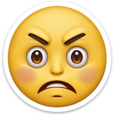 Gross disgusted emoji  sticker