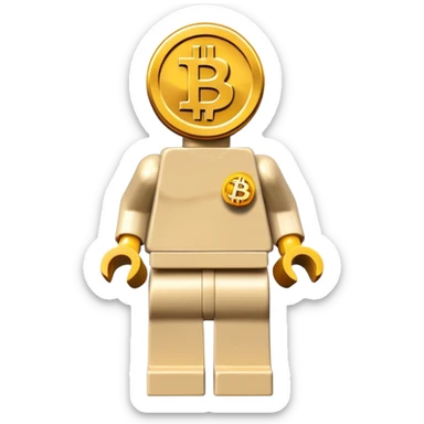 lego homme bitcoin sticker