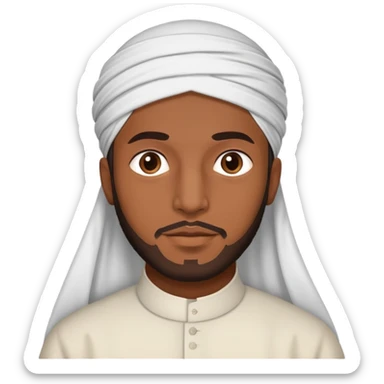 Homme musulman Brown skin  sticker