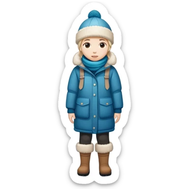 greenland citizen standing full scale sticker