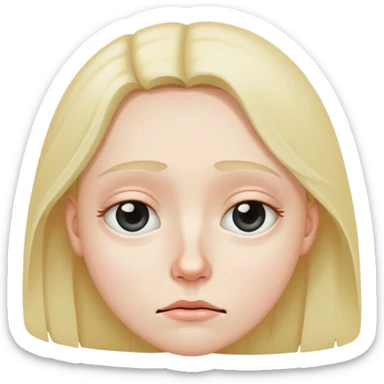 cansado con ojeras sticker