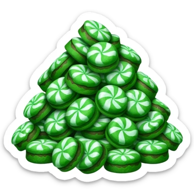 Peppermint poop sticker