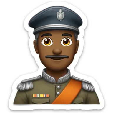 Dutch ost India soldier from the past sticker