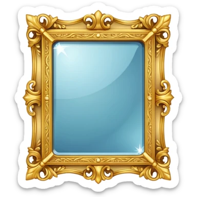 magic mirror on the wall from snow white. sticker