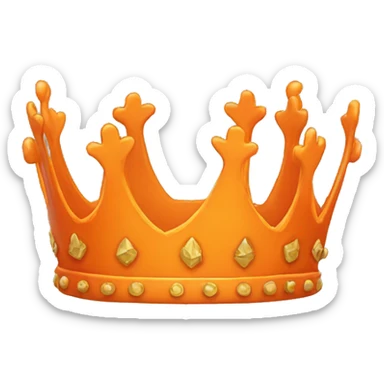 orange crown (only the crown) sticker