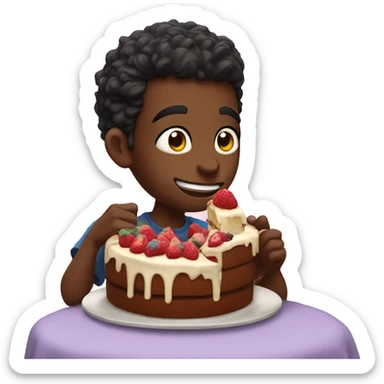 shamar eating cake sticker