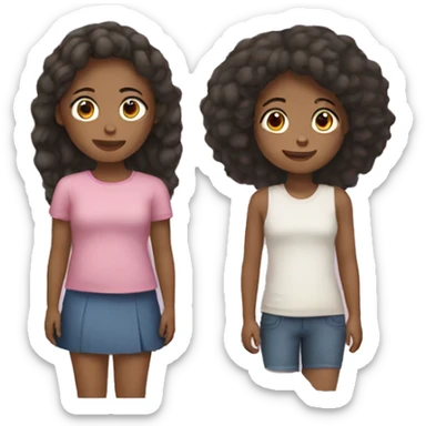 big sister and little sister sticker