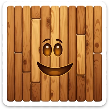 Create a 3D perspective image of a wooden floor. sticker
