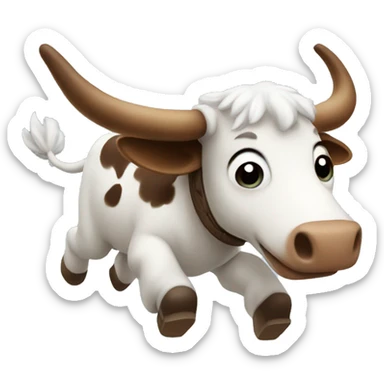 Vaca volando  sticker