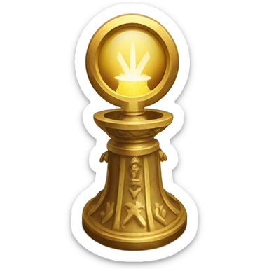 Monstrance host light sticker